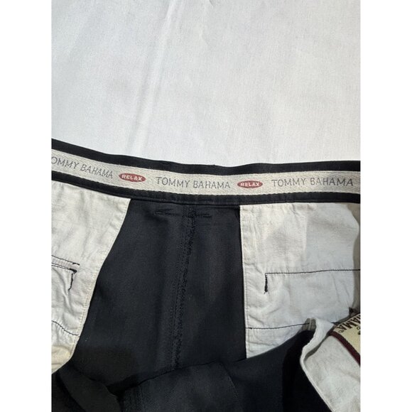 Tommy Bahama Black Silk Shorts Men's 42 Pleated Educore Preppy Relax Fit - Picture 3 of 8